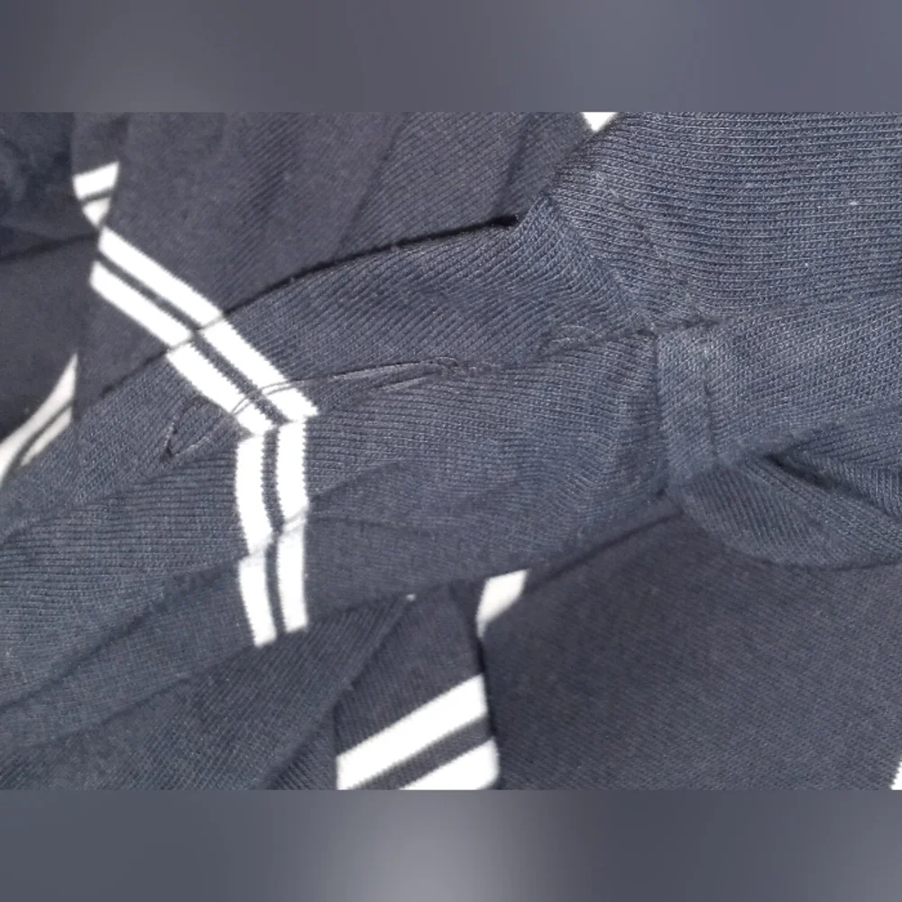 (#03)Siegfried & Company Black w/ White Stripped Collar Short Sleeve Men's Shirt - Picture 6 of 6